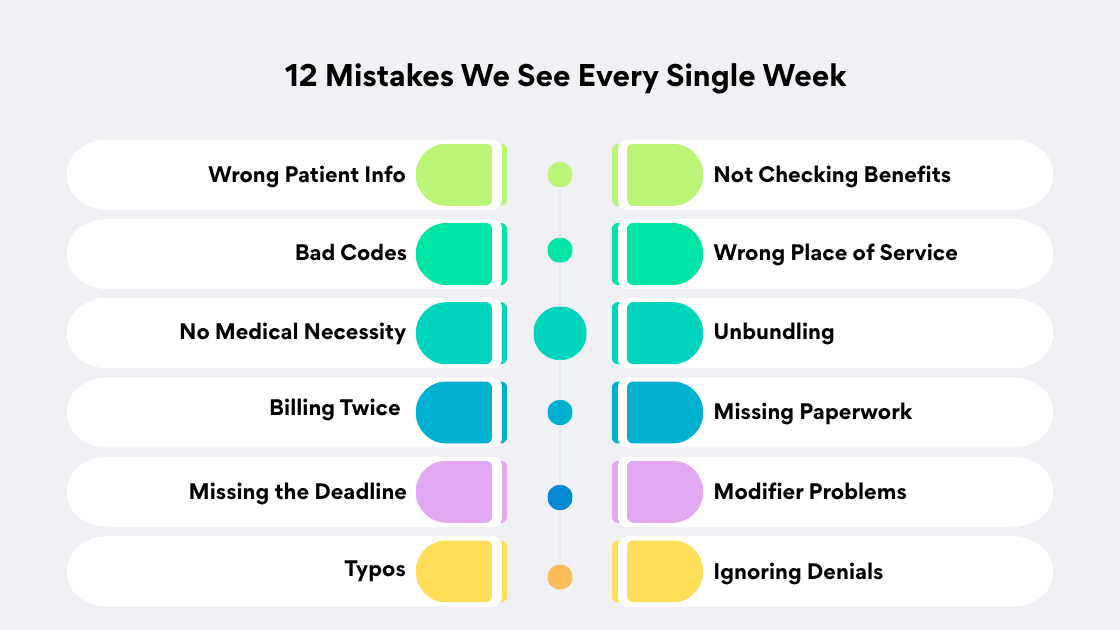12 Mistakes We See Every Single Week